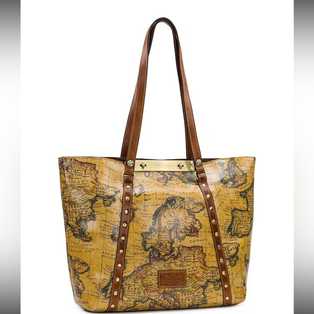 NWT Patricia Nash Benvenuto European Map Print Tote